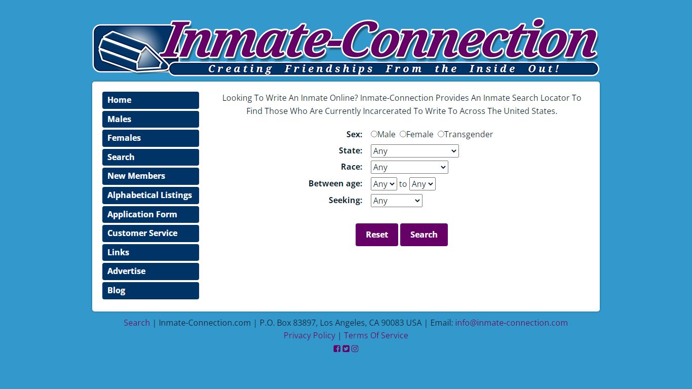 Inmate Search Locator | Write An Inmate Online | Inmate ...